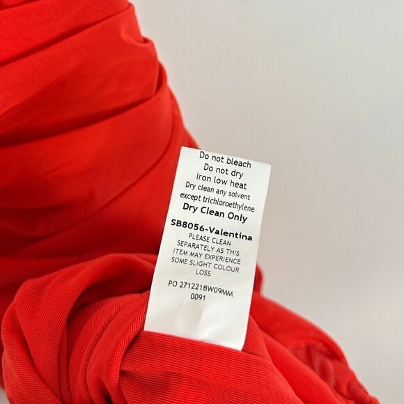 HOUSE OF CB Valentina Asymmetric Cutout One-Shoulder Midi Dress Scarlet X-Small - Picture 10 of 15